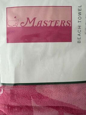 Masters Pink Beach Towel